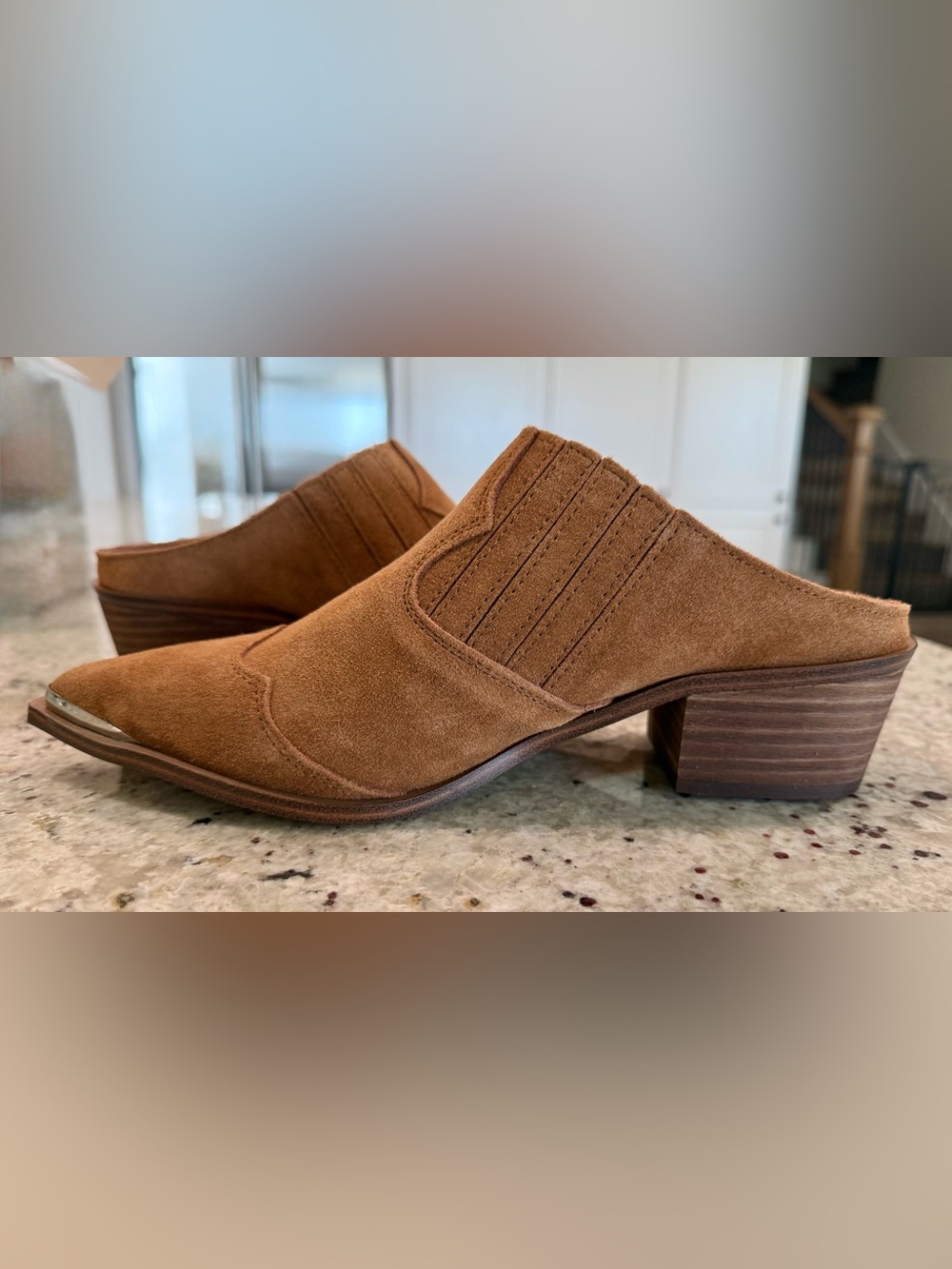 Chinese Laundry Women's Western Suede Mule in Brown NIB - Picture 8 of 14